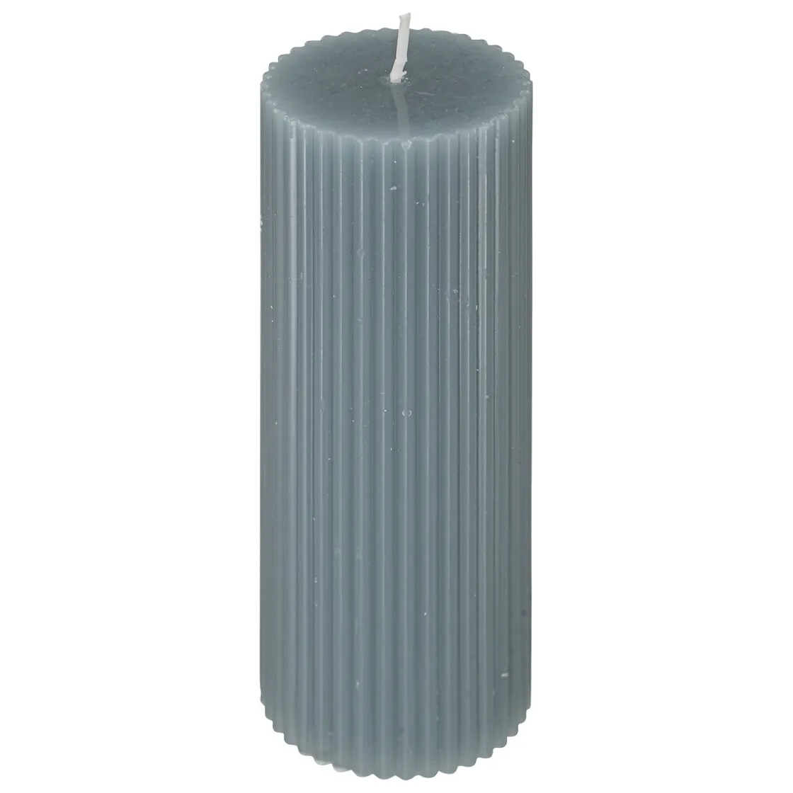 atmosphera Velas>Vela Pilar Demir De Rayas Azul 14cm