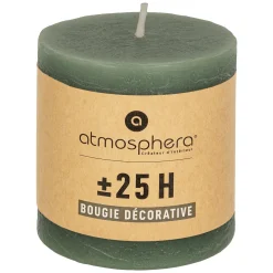 atmosphera Velas>Vela Pilar Olia Verde 7cm
