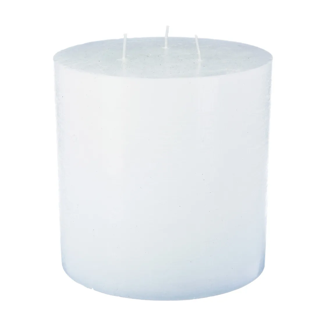 atmosphera Velas>Vela Pilar Rústica Blanca 14x14Cm
