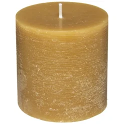 atmosphera Velas>Vela Rústica Amarilla 6.7x7Cm