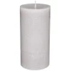atmosphera Velas>Vela Rústica Cilíndrica Gris 7x14Cm
