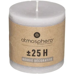 atmosphera Velas>Vela Rústica Gris Pardo 6.7x7Cm