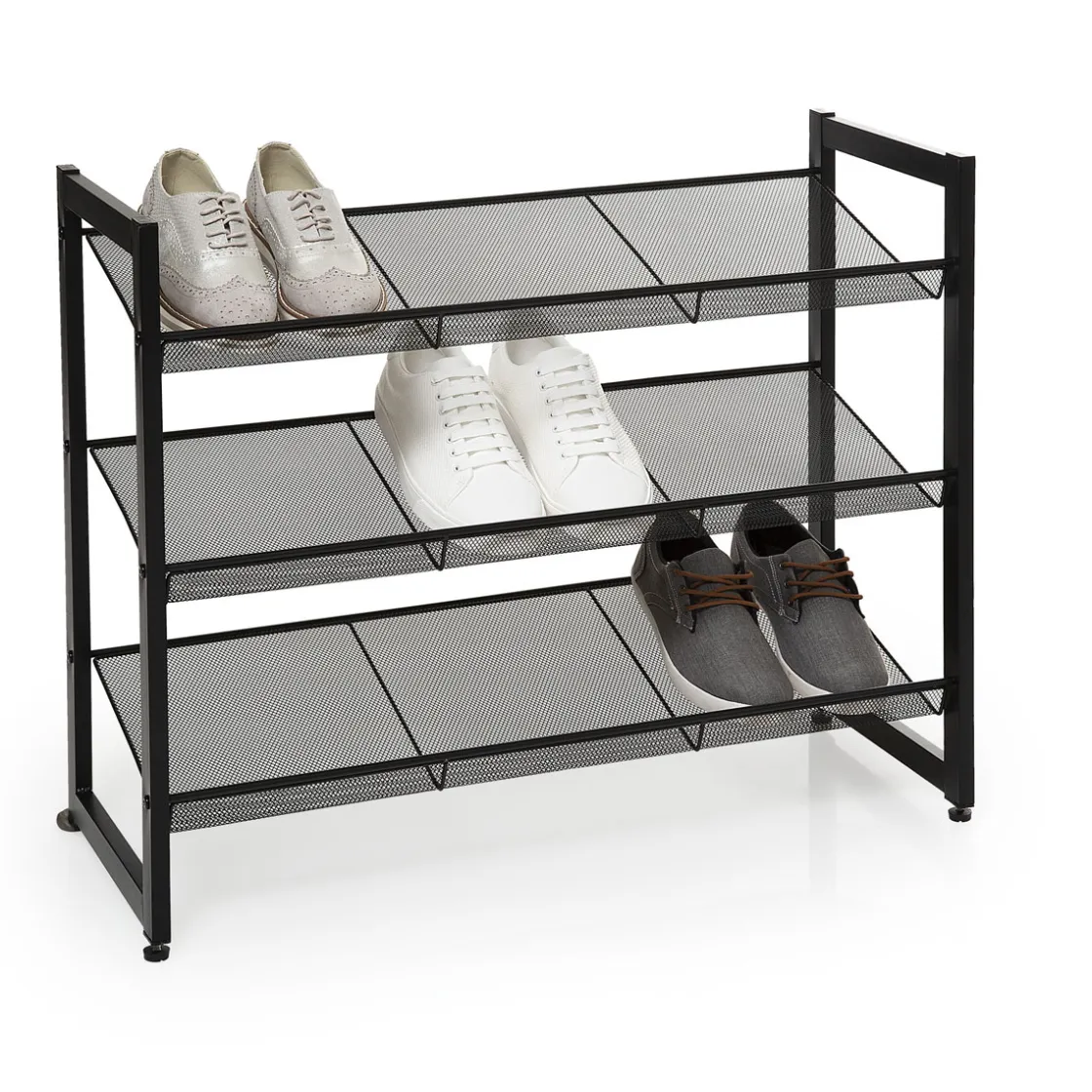 Zapateros>Zapatero De Metal Negro